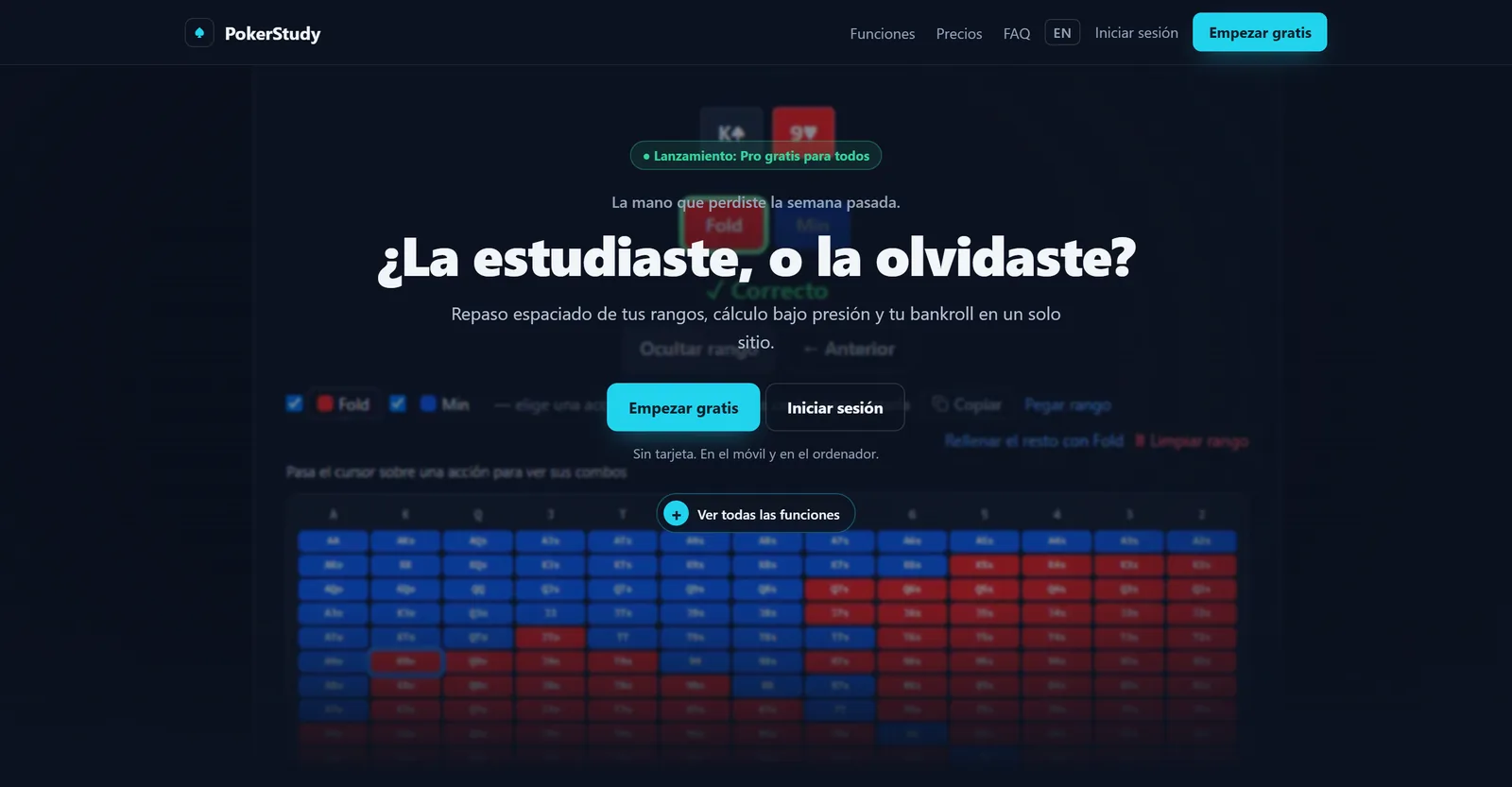 Portada de PokerStudy: «Esa mano que perdiste la semana pasada. ¿La estudiaste o la olvidaste?»